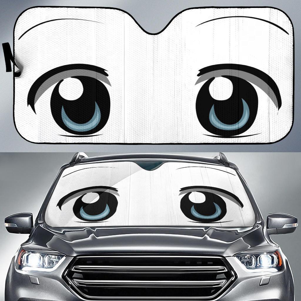 anime funny eyes car sun shades6jjvo