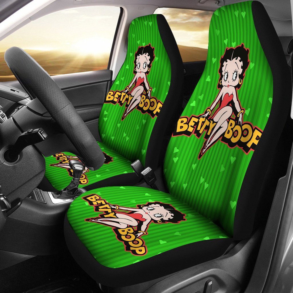 Betty Boop Cartoon Car Seat Covers Fan Gift Personalized Universal Car Seat Cover for Vehicle Customize Car Seat Cover for Woman