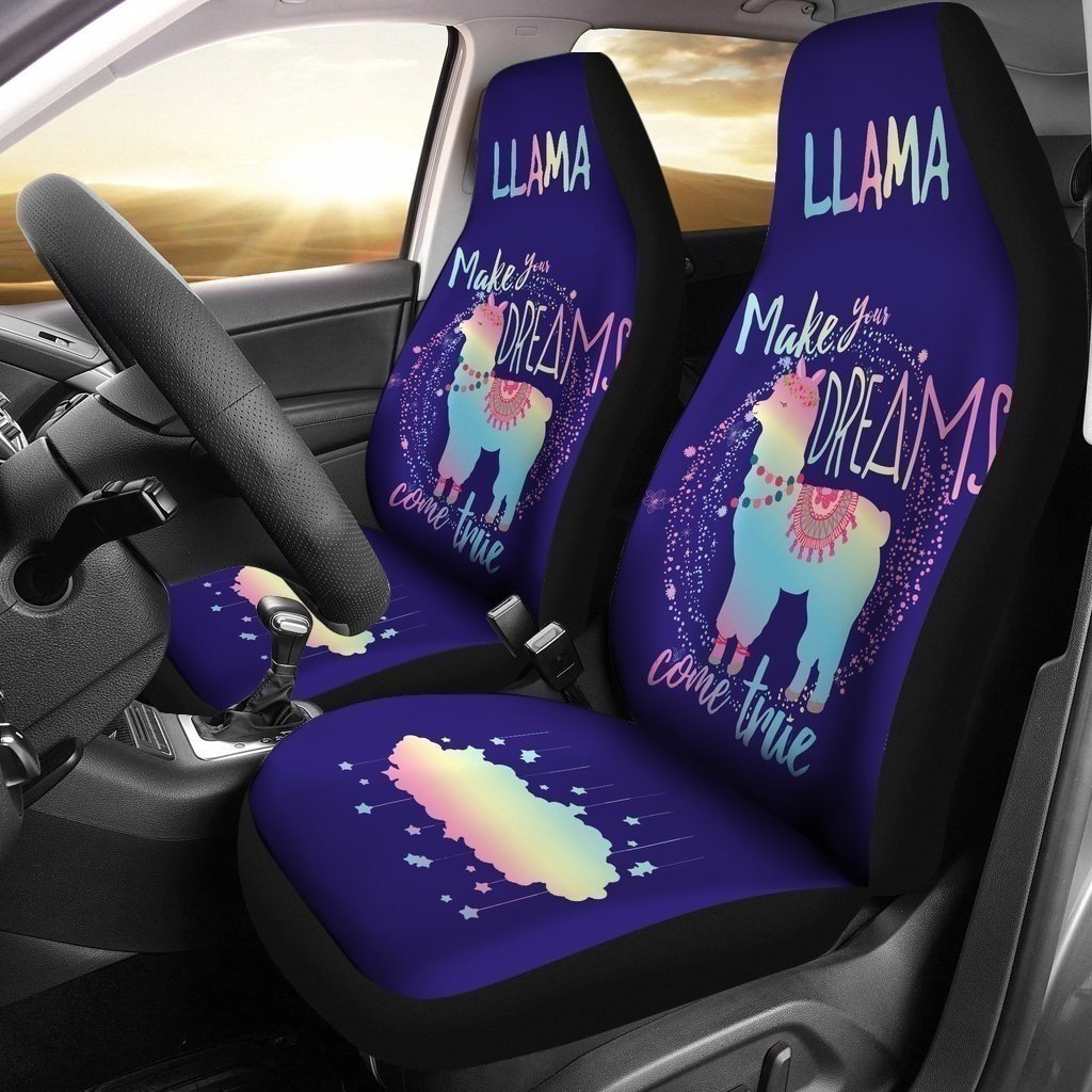 make your dreams come true llama car seat covers lt04 5039