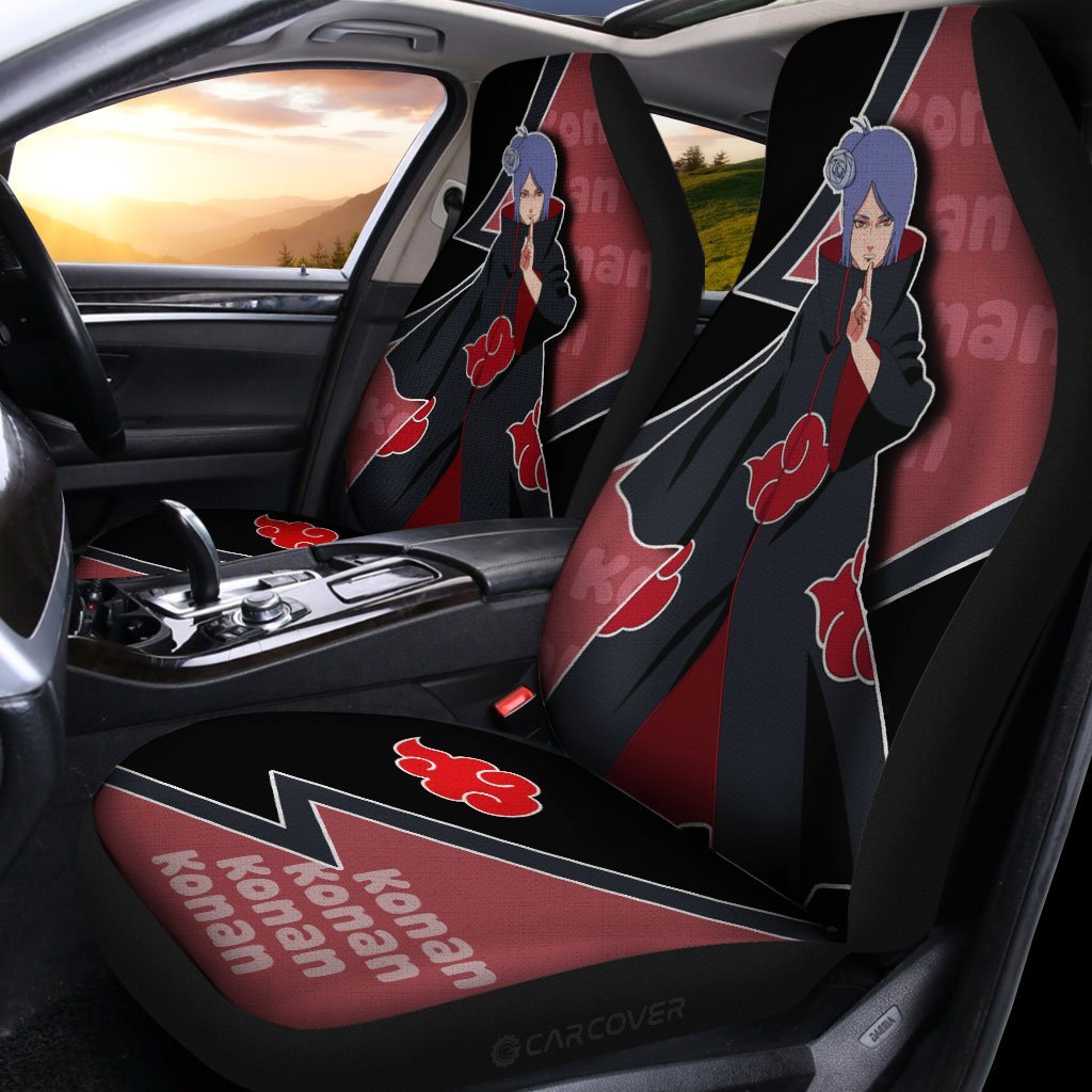 Konan Akatsuki Car Seat Covers Custom Naruto Anime Car Accessories For Fan Us Bestchoosing