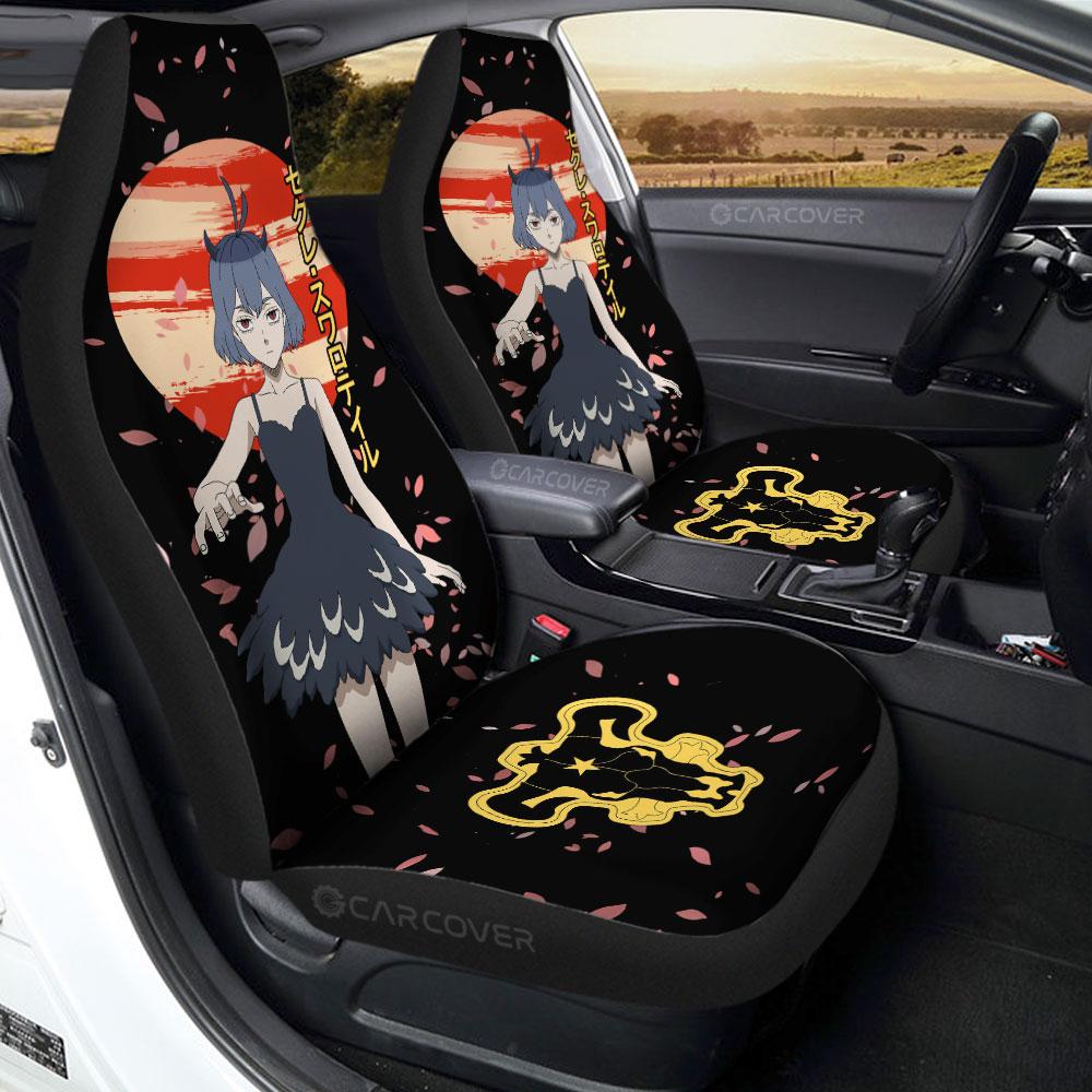 Nero Car Seat Covers Custom Black Clover Anime Car Interior Accessories