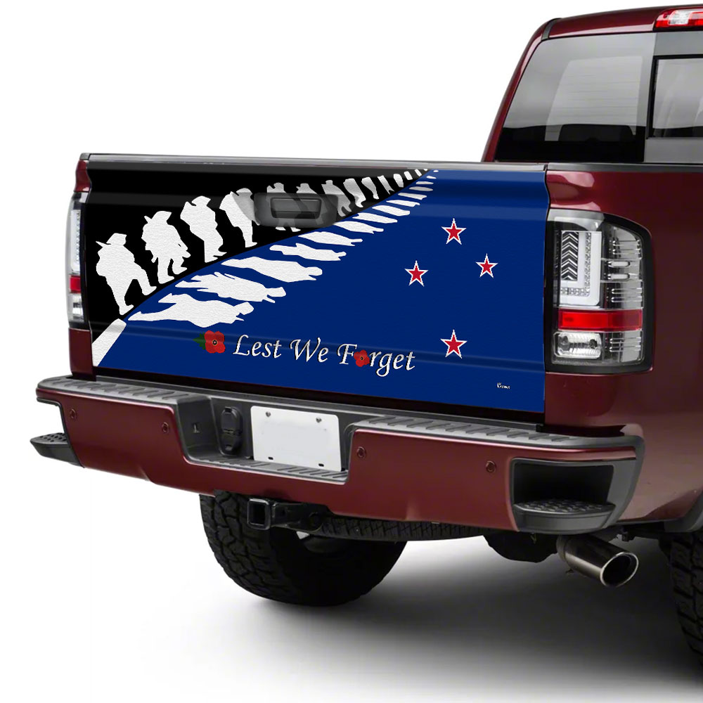 anzac day truck tailgate decal sticker wrap new zealand lest we forget lha1977tdzn7kq