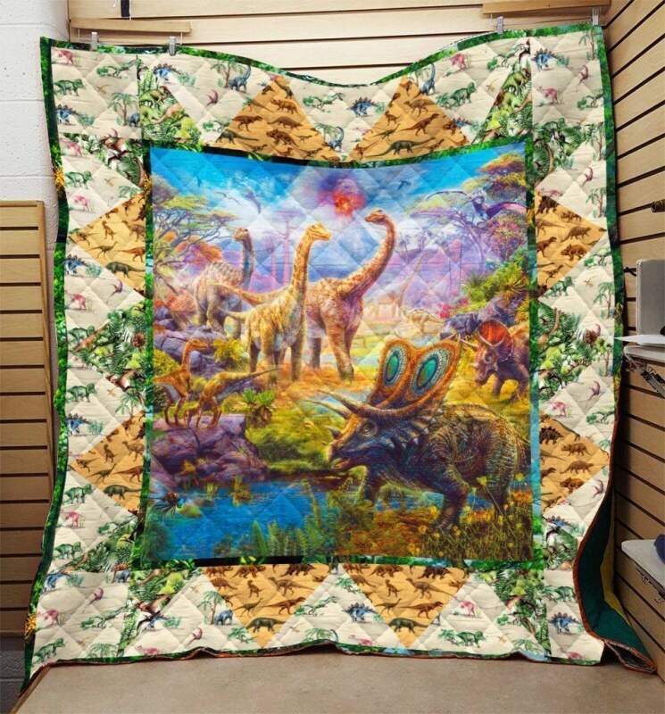 dinosaur quilt blanket quilteddgfo1