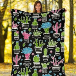 cactus blanket cactus tree blanket cactus fleece blanket zjqmg