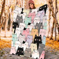 cats blanket cats print blanket cat throw blanket cat hytpw