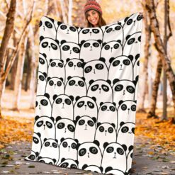 panda blanket panda throw blanket panda fleece blanket ykb00