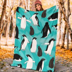 penguins blanket penguins throw blanket penguins fleece pt69t