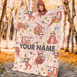 sloth blanket sloth throw blanket sloth fleece blanket qwogd