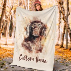 spaniel blanket spaniel dog throw blanket spaniel fleece 727vm