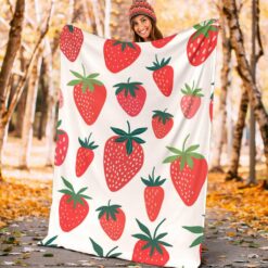 strawberry blanket strawberry throw blanket strawberry lvmwy