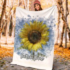 sunflowers blanket flowers printed blanket yellow flowers axnhi