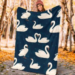 swan blanket swan duck throw blanket swan geese fleece hyfyy