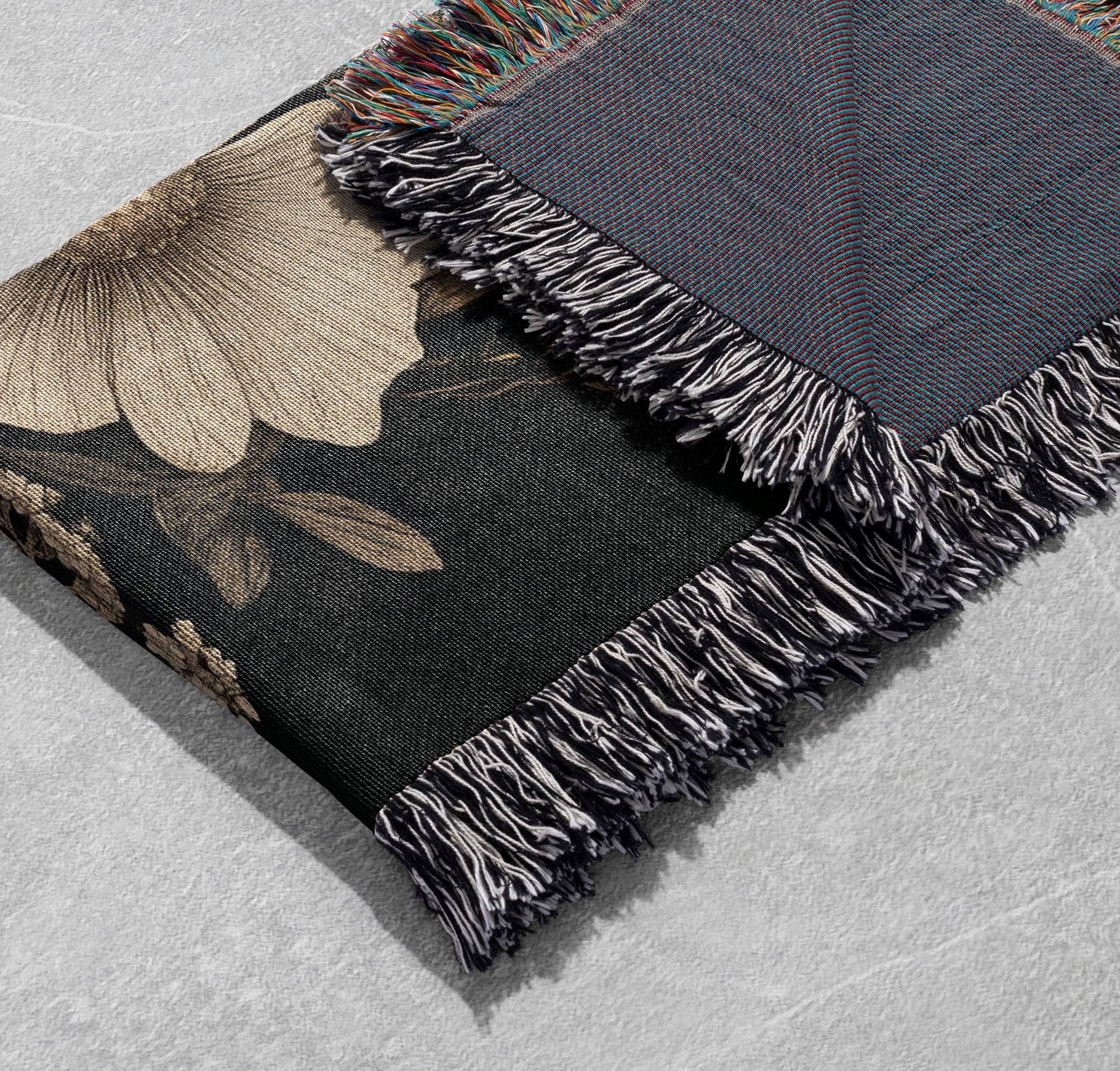 bee woven blanket vintage honeybee tapestry nature inspired decor