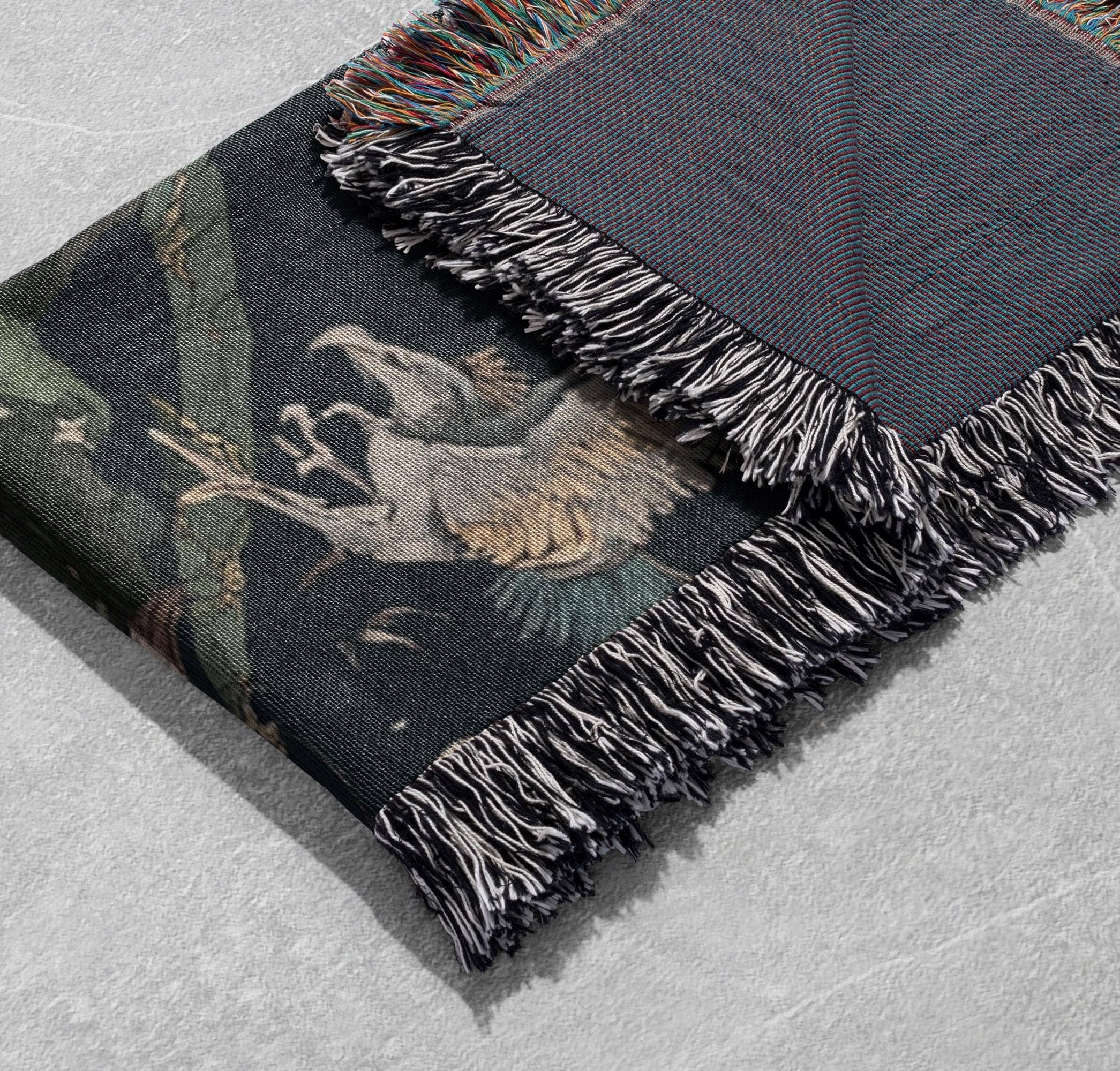 fantasy world map woven blanket with fringe mystical castles and dragons design throw cottagecore tapestry