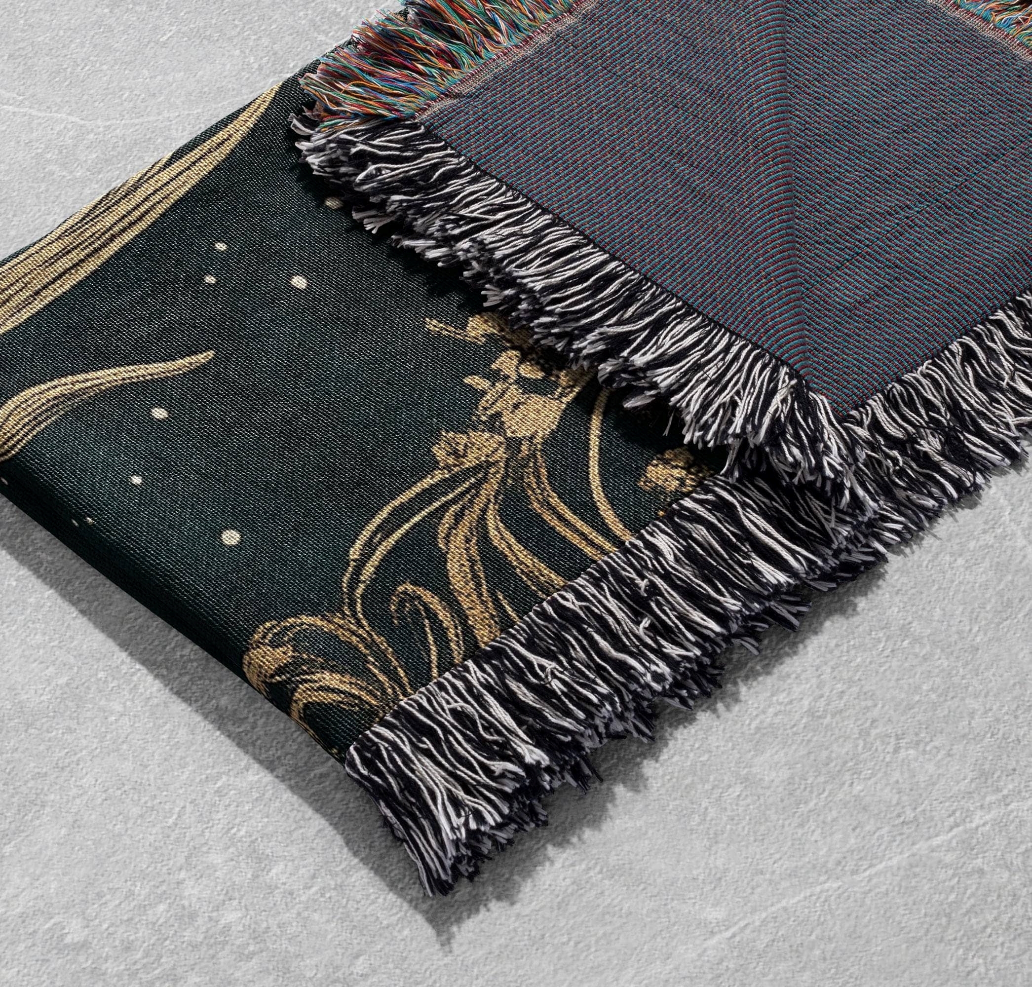 majestic stag woven blanket nature tapestry woodland deer decor rustic forest throw wildlife inspired cozy blanket