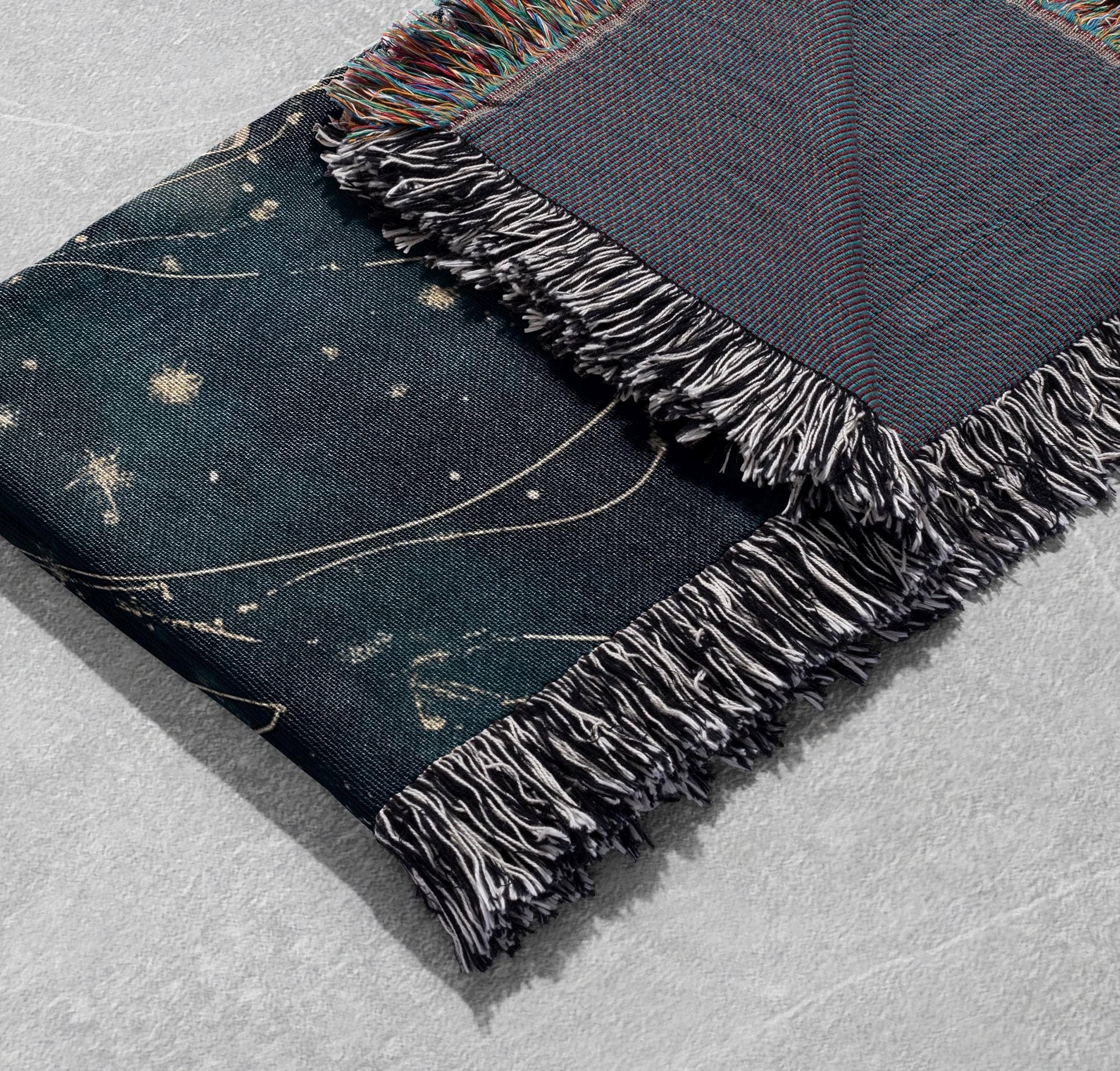 pisces koi woven blanket celestial fish tapestry throw cottagecore blanket home decor