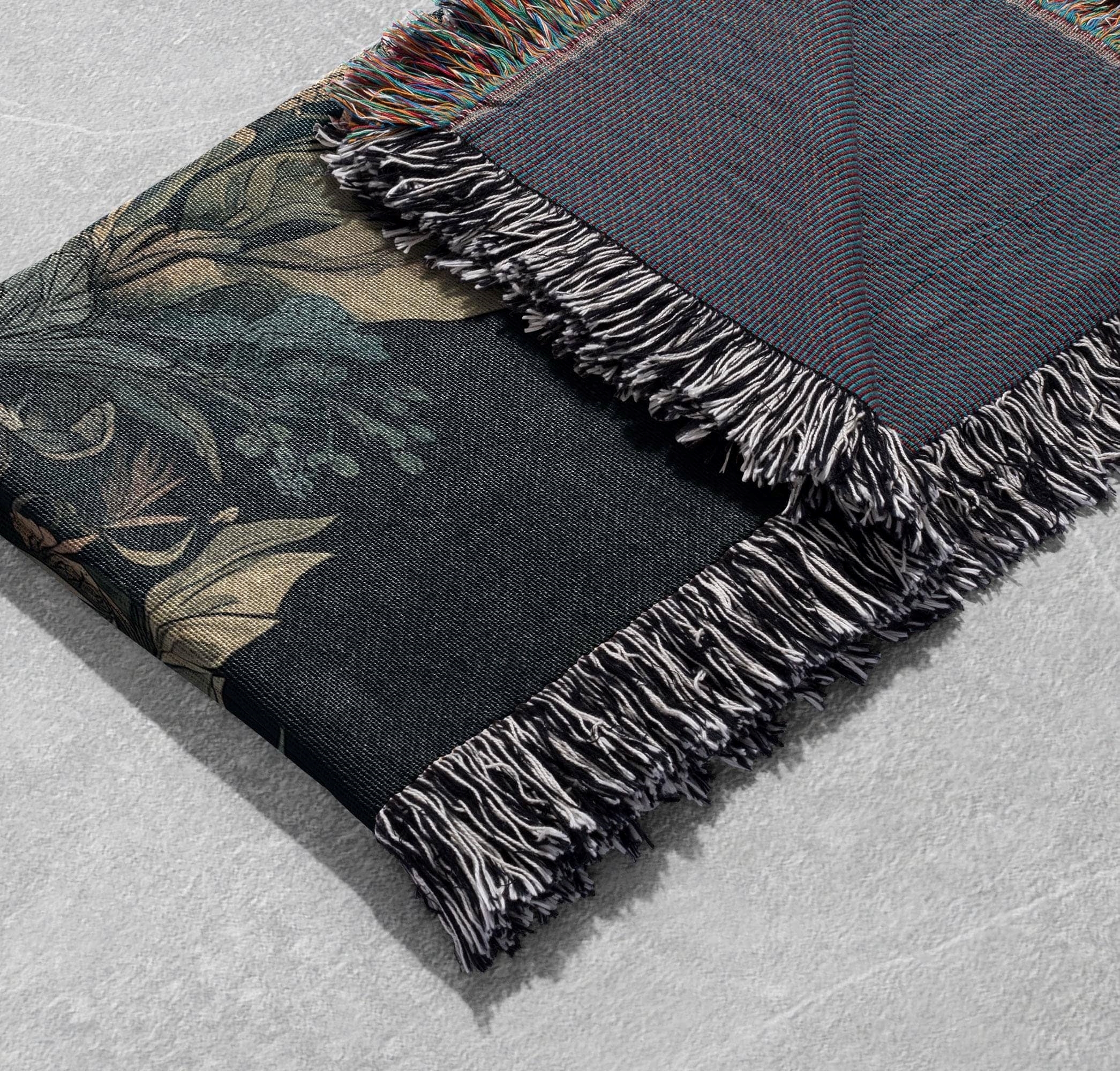 custom kindred spirits dragon couple woven blanket for fantasy lovers cottagecore tapestry