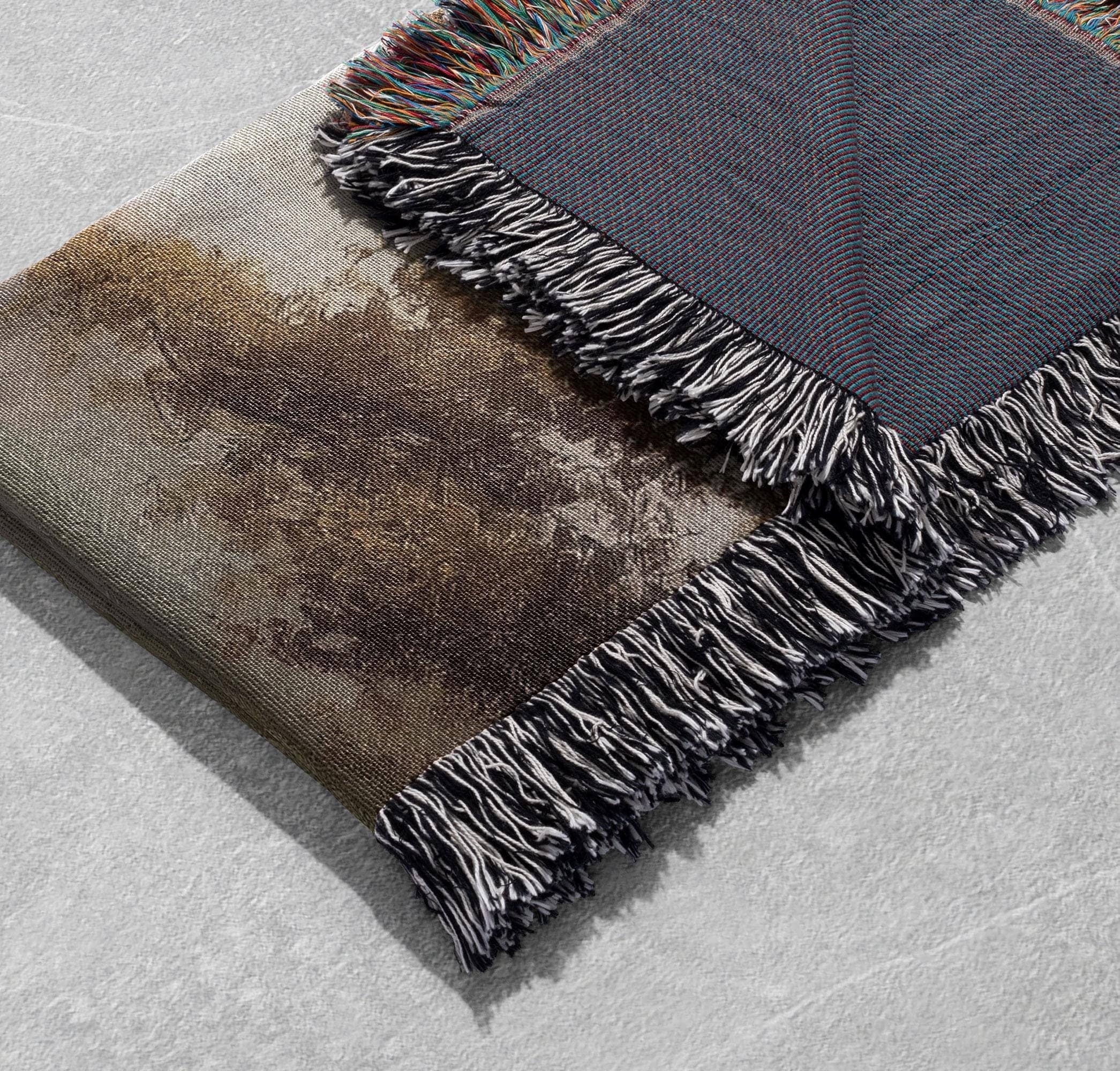 medieval castle woven blanket enchanting fairytale inspired decorative throw cottagecore tapestry fantasy gift