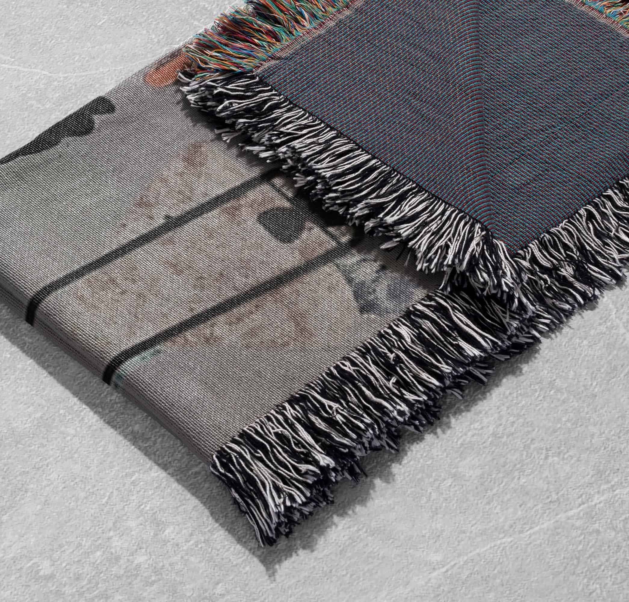 all my love woven blanket with surreal design for artistic home decor or cozy comfort cottagecore tapestry