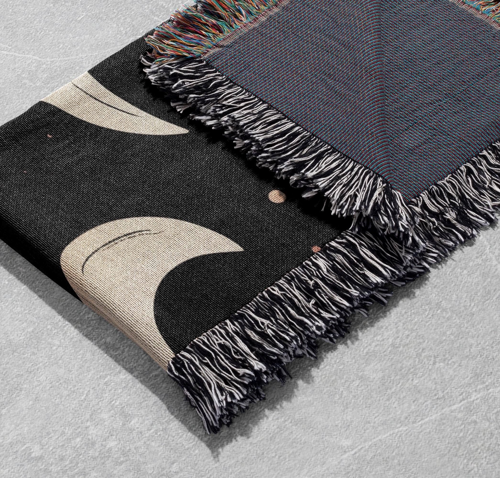 ghost woven blanket cute spooky halloween throw cottagecore blanket home decor