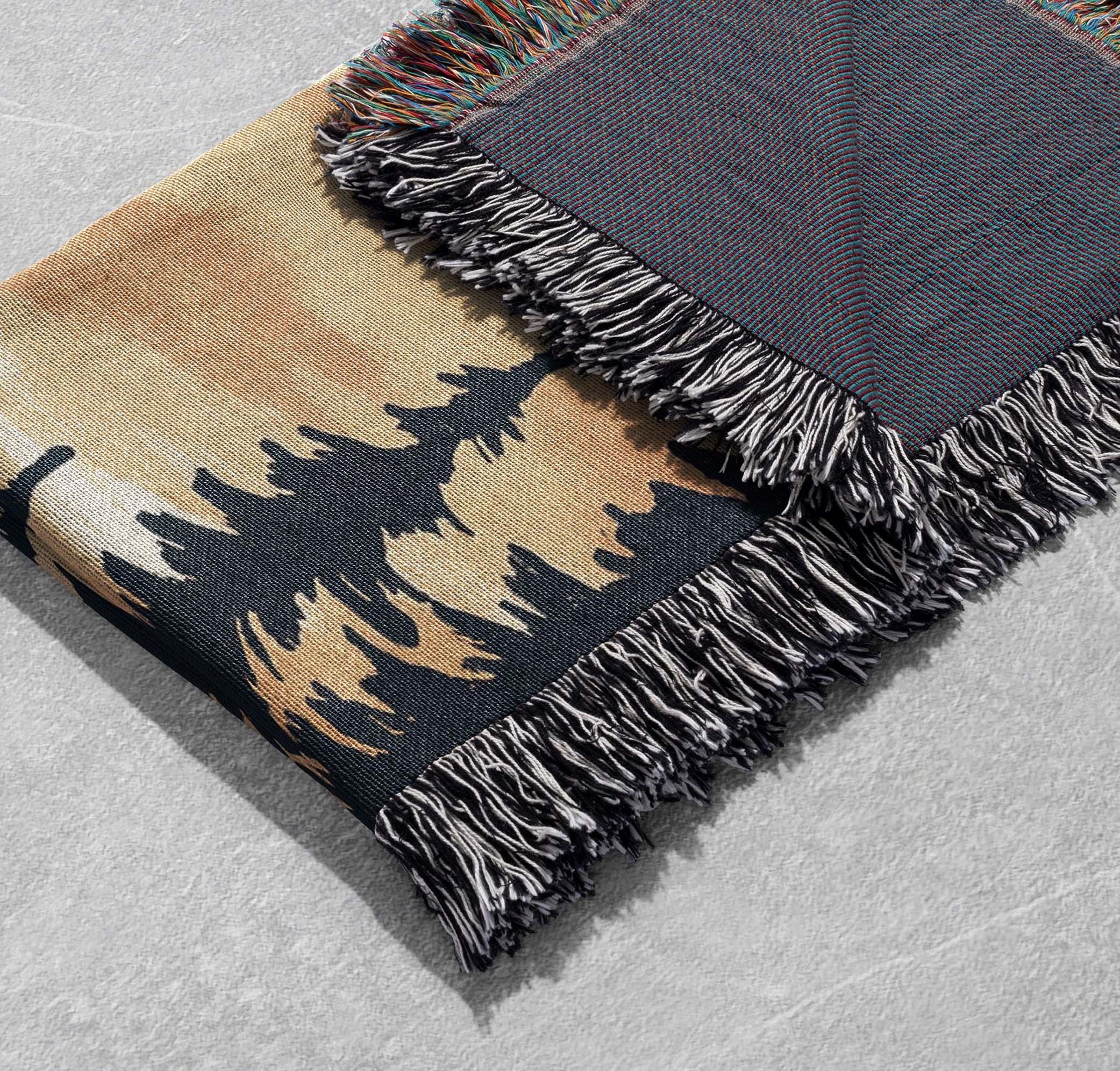 mountain freedom woven blanket adventure quote nature throw for home cottagecore tapestry